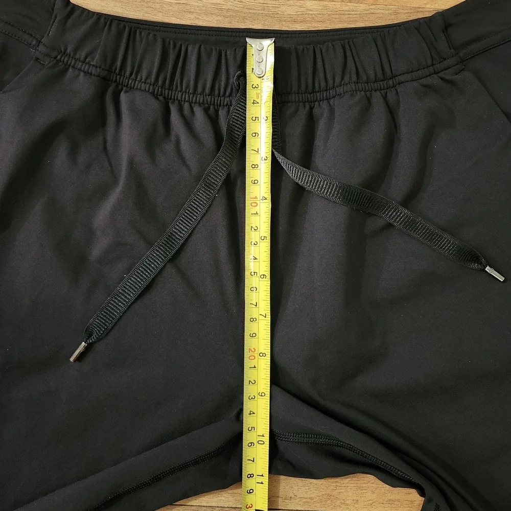Lululemon Black Pants Slim-Fit Womens Size 4 Drawstring 4-Pocket